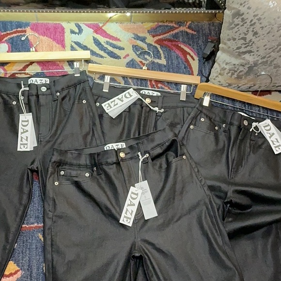 NWT Daze Denim *high rise daily driver -Coated Pants jeans organic fabric 24 31 - Picture 12 of 12